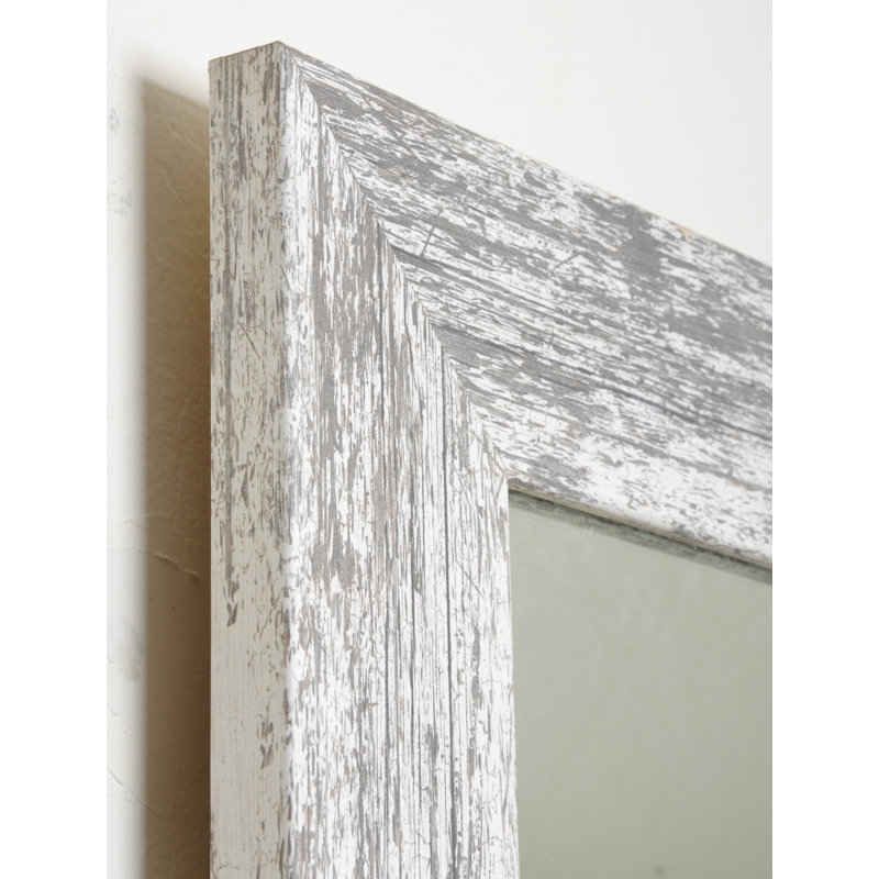 Gracie Oaks Drishya Farmhouse Distressed Wall Mirror & Reviews | Wayfair